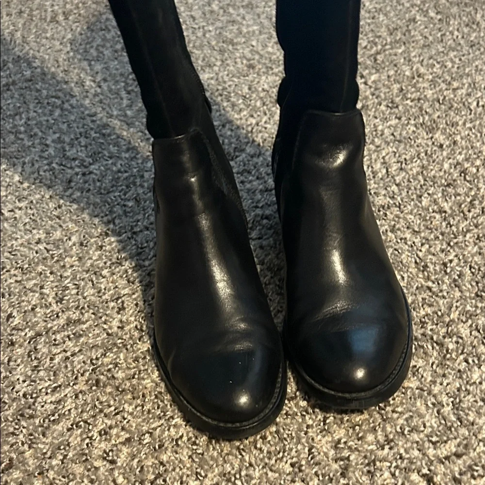 Etienne Aigner Black Knee-High Women's Riding Boots